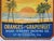 A gorgeous 'Golden Sunset Brands Oranges & Grapefruit' Florida fruit crate label. I would guess this was produced in the...