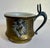 Antique Brass Shaving Mug With Milk Glass Liner & Silver-Toned Shield Cartouche For Sale - Image 11 of 11
