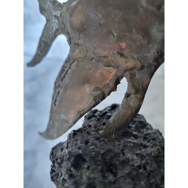 Mid-Century Modern 1960s Bronze Fish Sculpture For Sale - Image 9 of 12