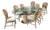 McGuire Dining Table and 8 Dining Chairs For Sale