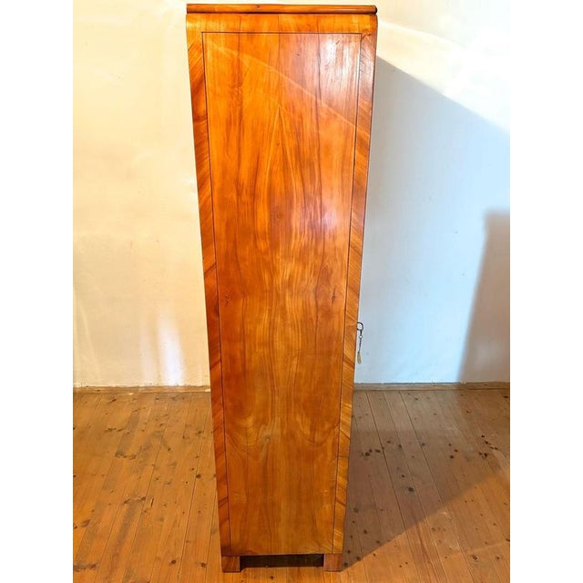 19th Century Biedermeier Cabinet in Marquetry Cherrywood, Prague, 1825 For Sale - Image 13 of 18