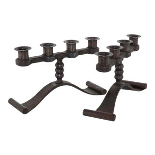 French Candelabra Signed Charles Piquet - a Pair For Sale