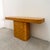 Wood Vintage 1980s Postmodern Console Table Rounded Edge Hallway Table Caramel Grain Midcentury Italian Modern For Sale - Image 7 of 10