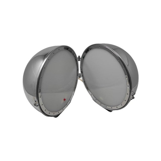 Chromed Metal Sphere Table Lamp, 1970s For Sale - Image 5 of 10