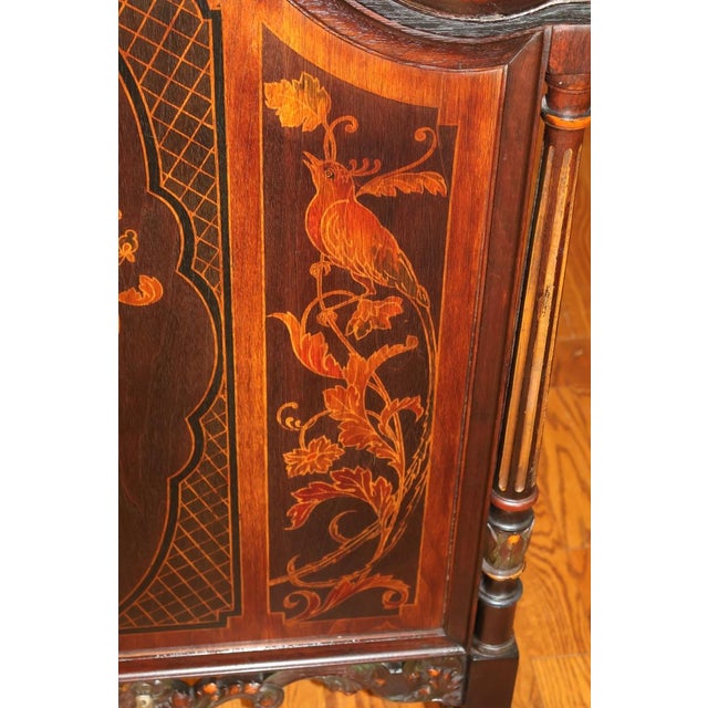 1920's Mahogany Paint Decorated Regency Style Fireplace Screen For Sale - Image 12 of 12