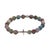 Metal Sterling Silver Cross & Mystic Indian Agate Beaded Bracelet For Sale - Image 7 of 7