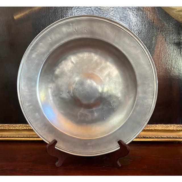 A Beautiful 17 1/2 " Pewter Platter which continues to follow the ancient method of traditions that have been passed down...