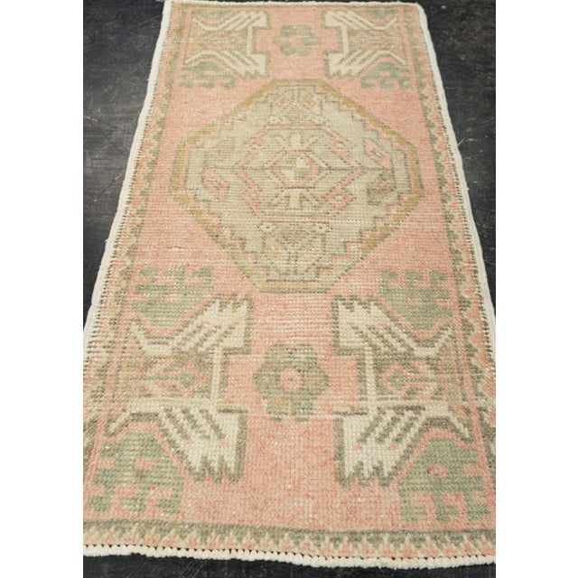 Turkish Mini Rug Oriental Hand Knotted Vintage Rug 1'7" x 3'2" #21161 Explore a curated collection of hallway runners,...