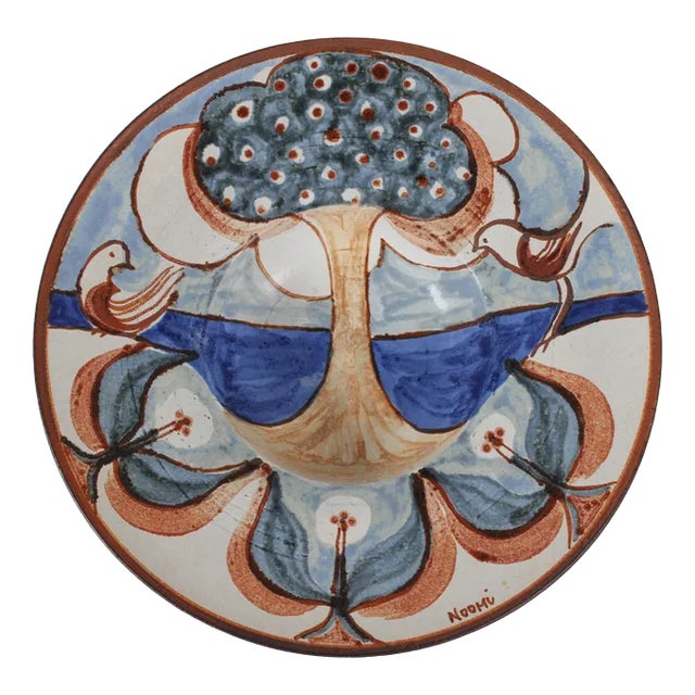 Danish Stoneware Bowl with Tree of Life Motif by Noomi Backhausen for Søholm, 1960s For Sale