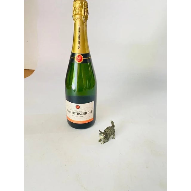 Metal Antique Vienna Bronze Cat Figurine,1890s For Sale - Image 7 of 8