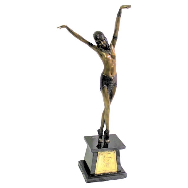 Art Deco Egyptian Dancer in the Manner of Chiparus For Sale - Image 11 of 18