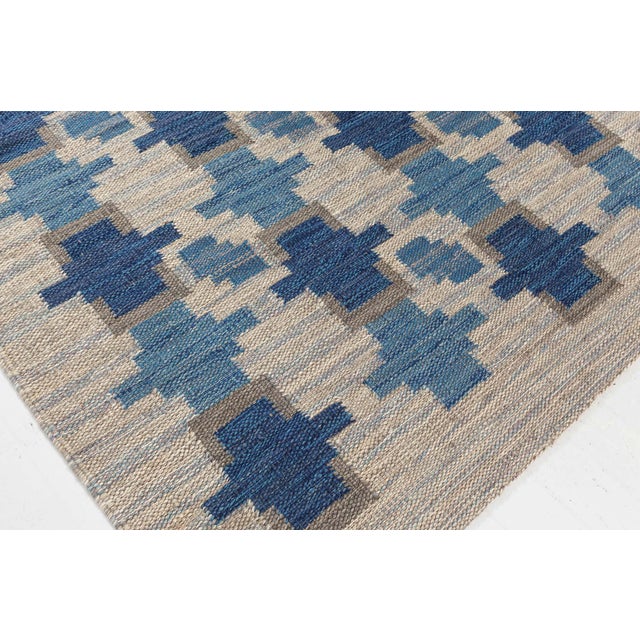 Textile Modern Swedish Flat Weave Wool Rug by Doris Leslie Blau For Sale - Image 7 of 8