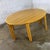 Marvelous vintage Scandinavian Modern oak dining, conference, or 2 demi lune console tables designed by Rud Thygesen and...