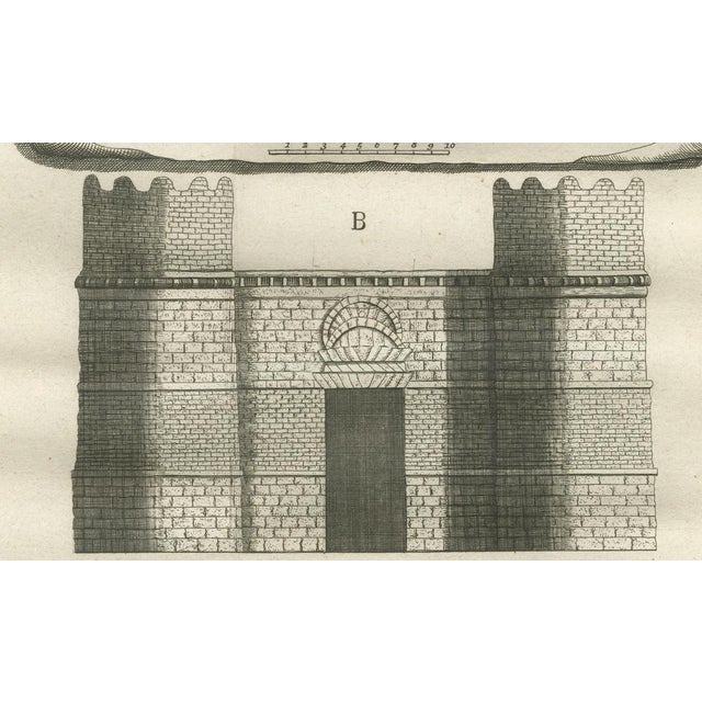 Late 18th Century Gate and Door of an Ancient Palace in Cairo Architectural Study, 1776, Paper For Sale - Image 5 of 10