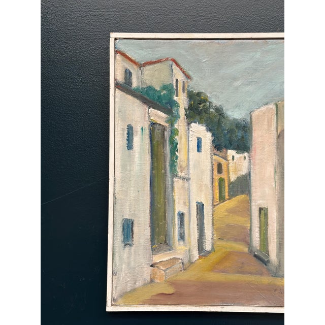 Arne Schultzberg, Street Scene, 1950s, Oil Painting on Canvas, Framed For Sale - Image 11 of 15