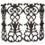 Victorian Cast Iron Fireplace Screen For Sale