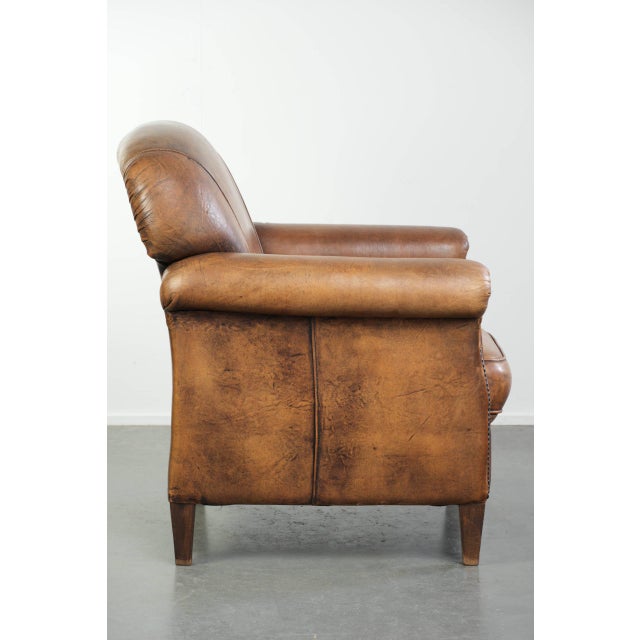 Club Chair in Sheepskin Leather For Sale - Image 3 of 14