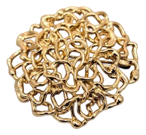 Vintage Signed Napier "Tangled Gold" Brooch, Circa 1967 Ad Piece
