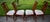 Vtg. Set of Four Heavily Carved Chippendale Style Cherry Side Dining Chairs For Sale In Philadelphia - Image 6 of 16