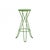 Early 21st Century New Industrial Wrought Iron Shop Stool with Oak Seat For Sale - Image 5 of 6