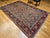 Vintage Heriz Serapi Rug, Hand-Knotted Wool, Allover Geometric Pattern, Ivory & Red, 7x10 For Sale In Chicago - Image 6 of 18