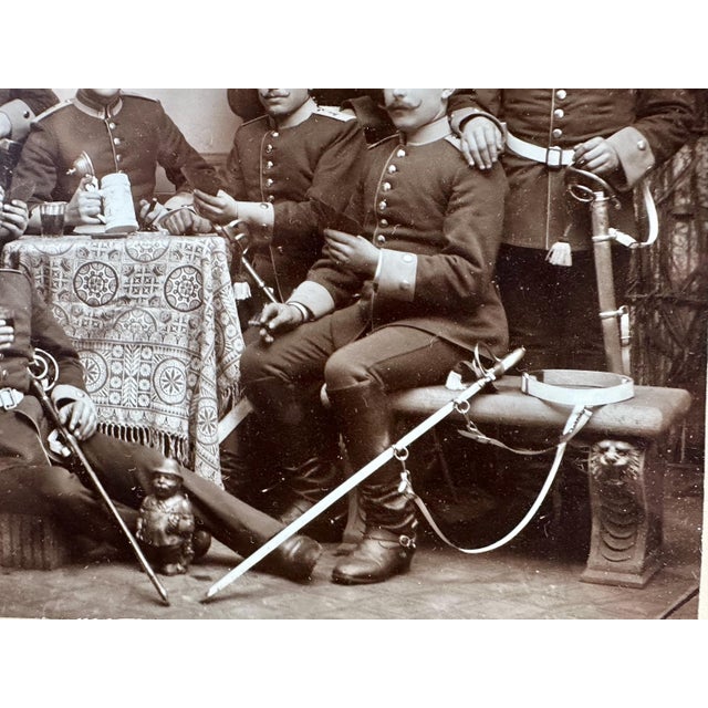 Antique Framed German Military Officers Photograph, c. 1900 For Sale - Image 4 of 10