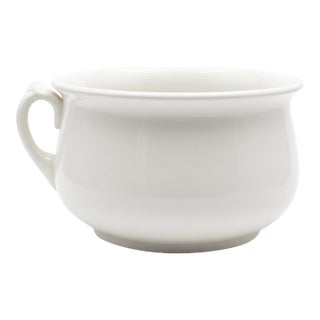 Homer Laughlin White Ironstone Chamber Pot Bowl, C. 1920s For Sale