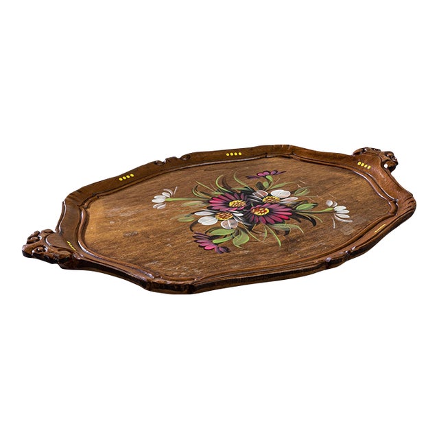 1960s Italian Wooden Tray Chairish