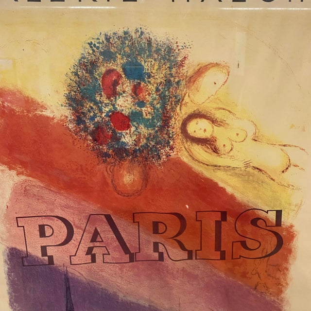 1950s Original Galerie Maeght Paris Poster for Chagall Exhibit 1954 For Sale - Image 5 of 12