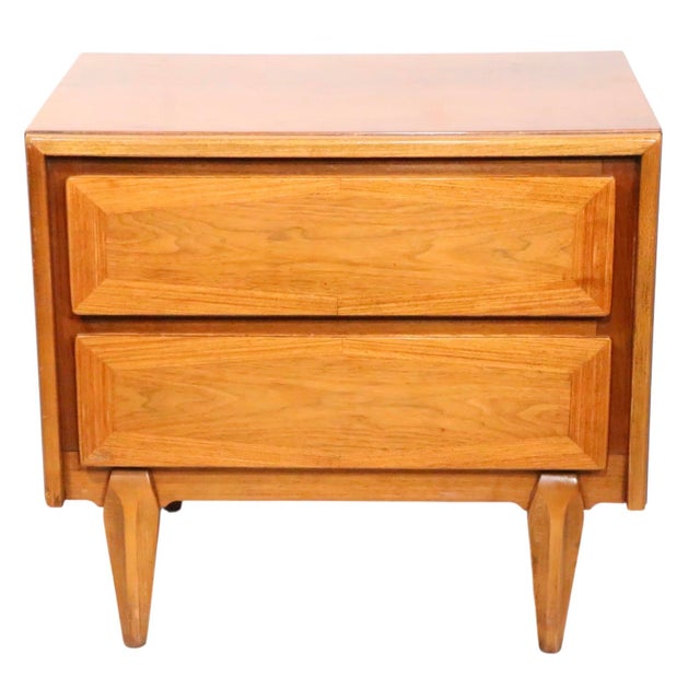 American of Martinsville Mid 20th Century Night Stand Table by American of Martinsville For Sale - Image 4 of 12