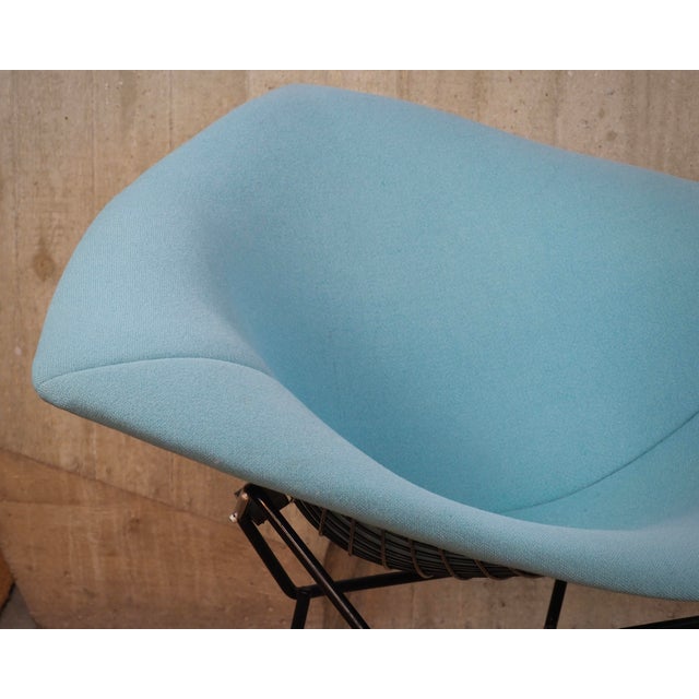 Bertoia Diamond Chair 422 in Black by Harry Bertoia for Knoll International, 1990s For Sale - Image 10 of 14