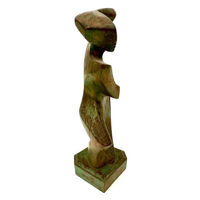 1950s Mid-Century Modern 1950s Figural Sculpture Signed For Sale - Image 5 of 7
