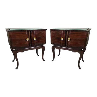Chippendale Side Tables or Nightstands, 1940s, Set of 2 For Sale