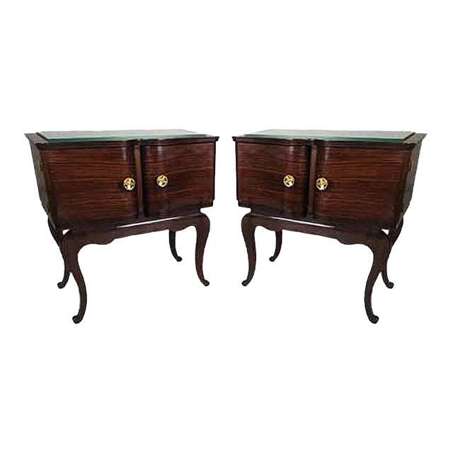 Chippendale Side Tables or Nightstands, 1940s, Set of 2 For Sale