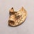 Metal Vintage Signed Crown Trifari Goldtone Woven Ribbon Brooch, 1962 For Sale - Image 7 of 8