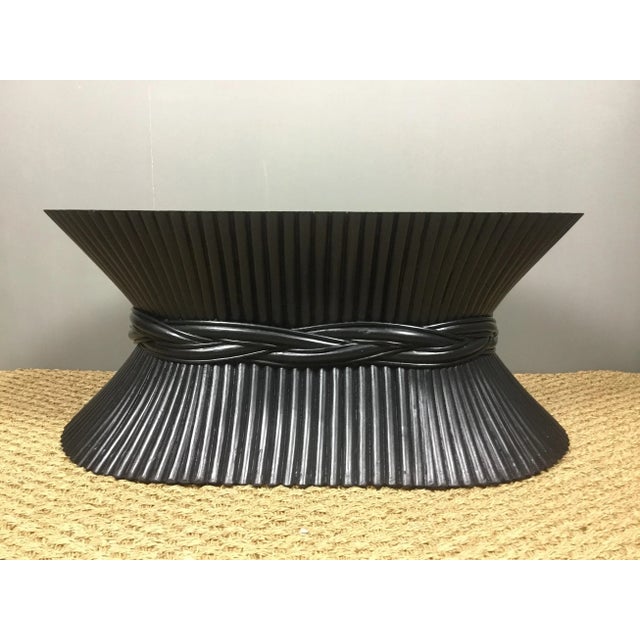 Mid-Century Modern Bamboo and Rattan Coffee Table from McGuire, 1960s For Sale - Image 3 of 13