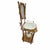 Vintage English country cottage style oak wash stand in natural finish. Features barley twist supports, an octagonal...