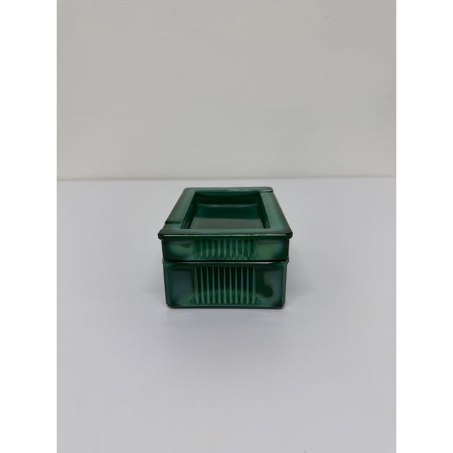 Malachite Glass Ashtray and Cigarette Holder, 1960s For Sale In Miami - Image 6 of 12
