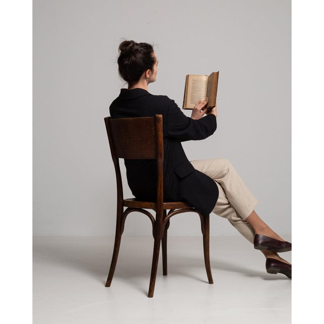 Early 20th Century France Tan Wood Lounge Chair For Sale In Greensboro - Image 6 of 11