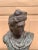 Late 20th Century Classical Verdigris Brass Bust of Apollo Belvedere For Sale - Image 5 of 11