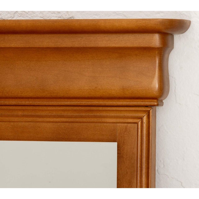 Wood Canadian Neoclassical Style Maple Framed Mirror For Sale - Image 7 of 9