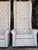 1990s Unusually Tall Wingback Throne Chairs For Sale - Image 5 of 14