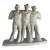 1930s Edouard Cazeaux French Art Deco Sailors on Leave Earthenware Ceramic Sculpture For Sale