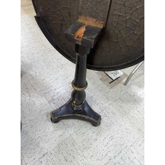 19th Century French Pedestal Game Table in Mop Wood Napoleon III Period For Sale In Atlanta - Image 6 of 6
