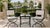 Black 3 Pieces Vintage Turkish Cast Iron Patio Chairs & Side Table For Sale - Image 8 of 12