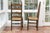 19th Century Antique Rush Seat Ladder Back Side Chairs—A Pair For Sale - Image 5 of 11