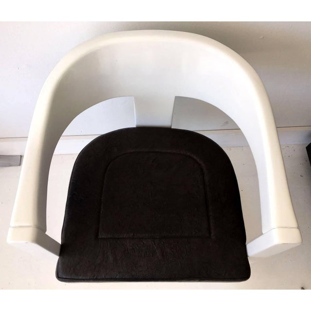 Set of Four Onassis White Lacquer Chairs by Karl Springer For Sale In Atlanta - Image 6 of 9