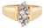 ​70s Diamond Cluster Ring Sz 6.75 Wide Band Vintage 14k Yellow Gold Fine Jewelry For Sale
