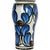 Ceramic Vase with Blue Flower Motif by Herman Kæhler, 1920s-1930s For Sale - Image 3 of 11