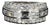 Vintage Platinum Three-Row Band With Round & Baguette Diamonds - Size 4.5 For Sale